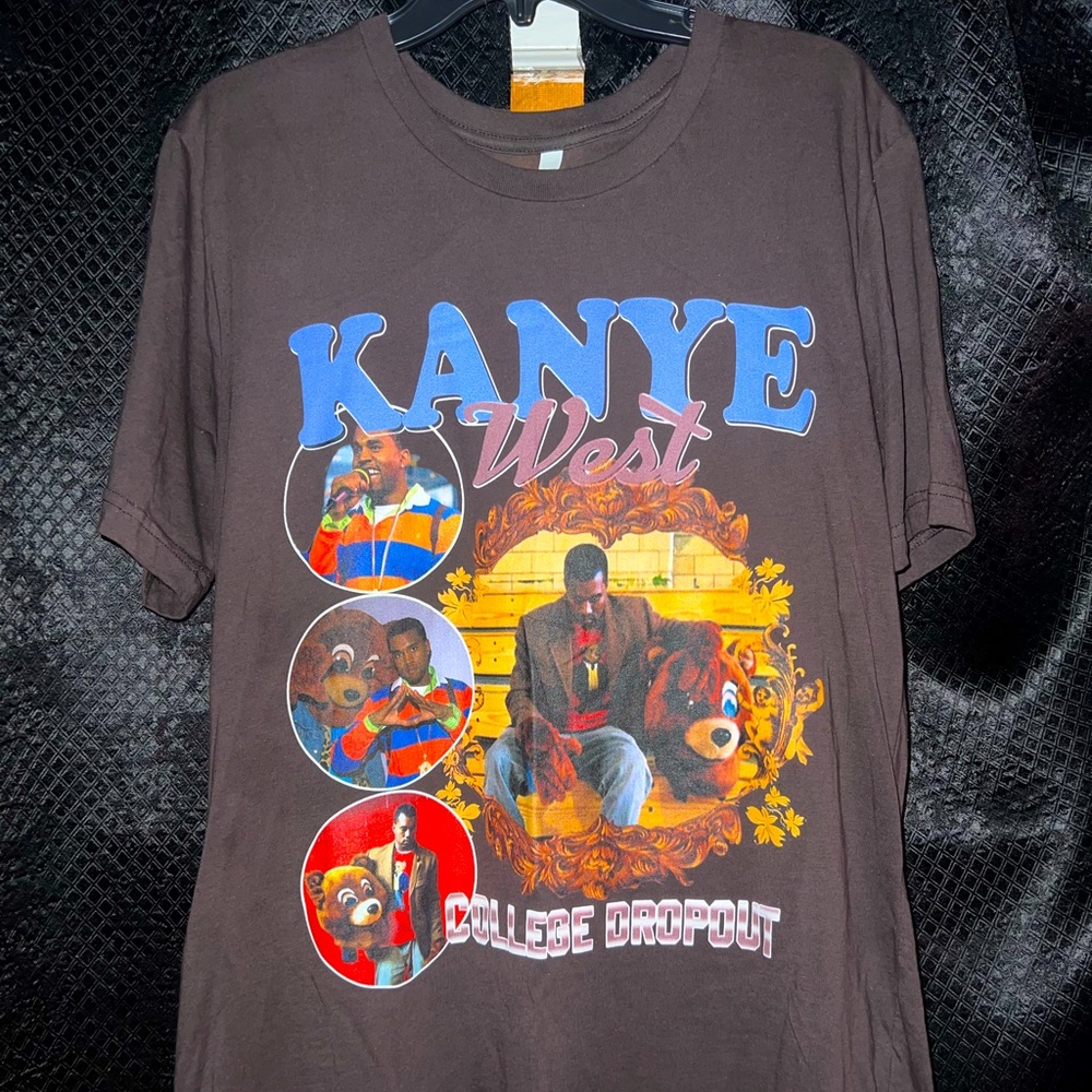 Kanye West "College Dropout" Shirt Brown